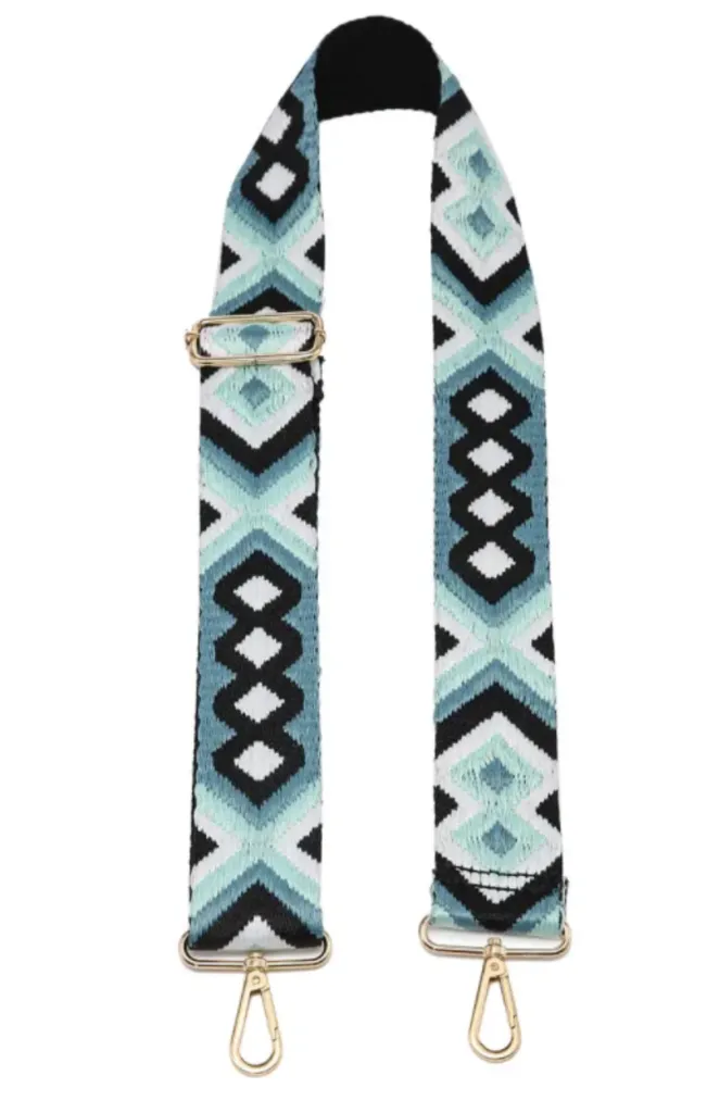 Teal Boho Guitar Strap