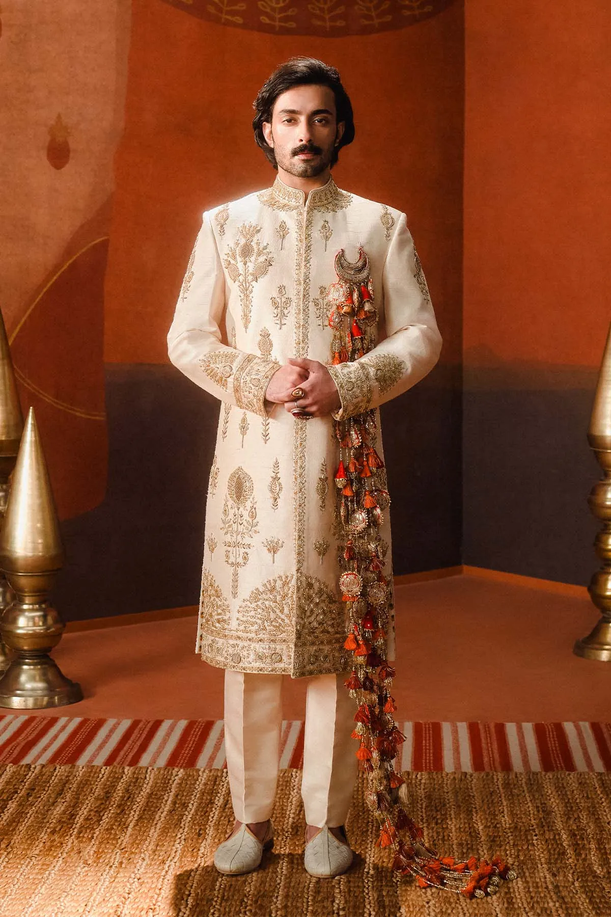 The Matka Kulfi Sherwani Set [without stole]