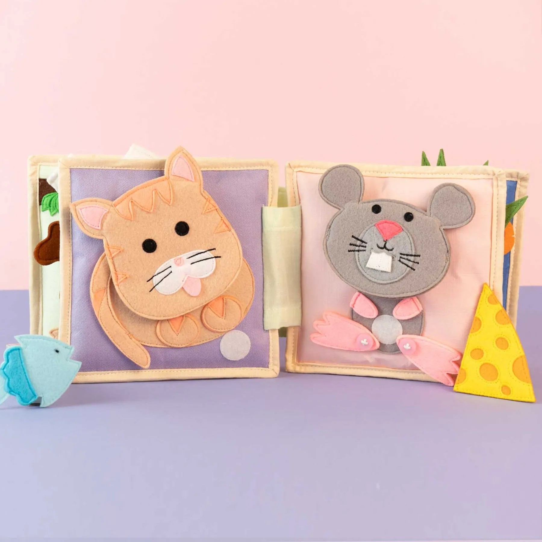 Tierfreunde - 6 Seiten Mini Quiet Book