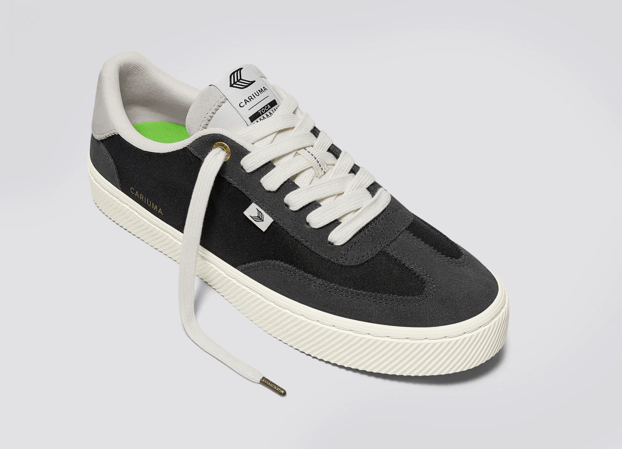 TOCA Ash Grey Suede Black Nylon Sneaker Men