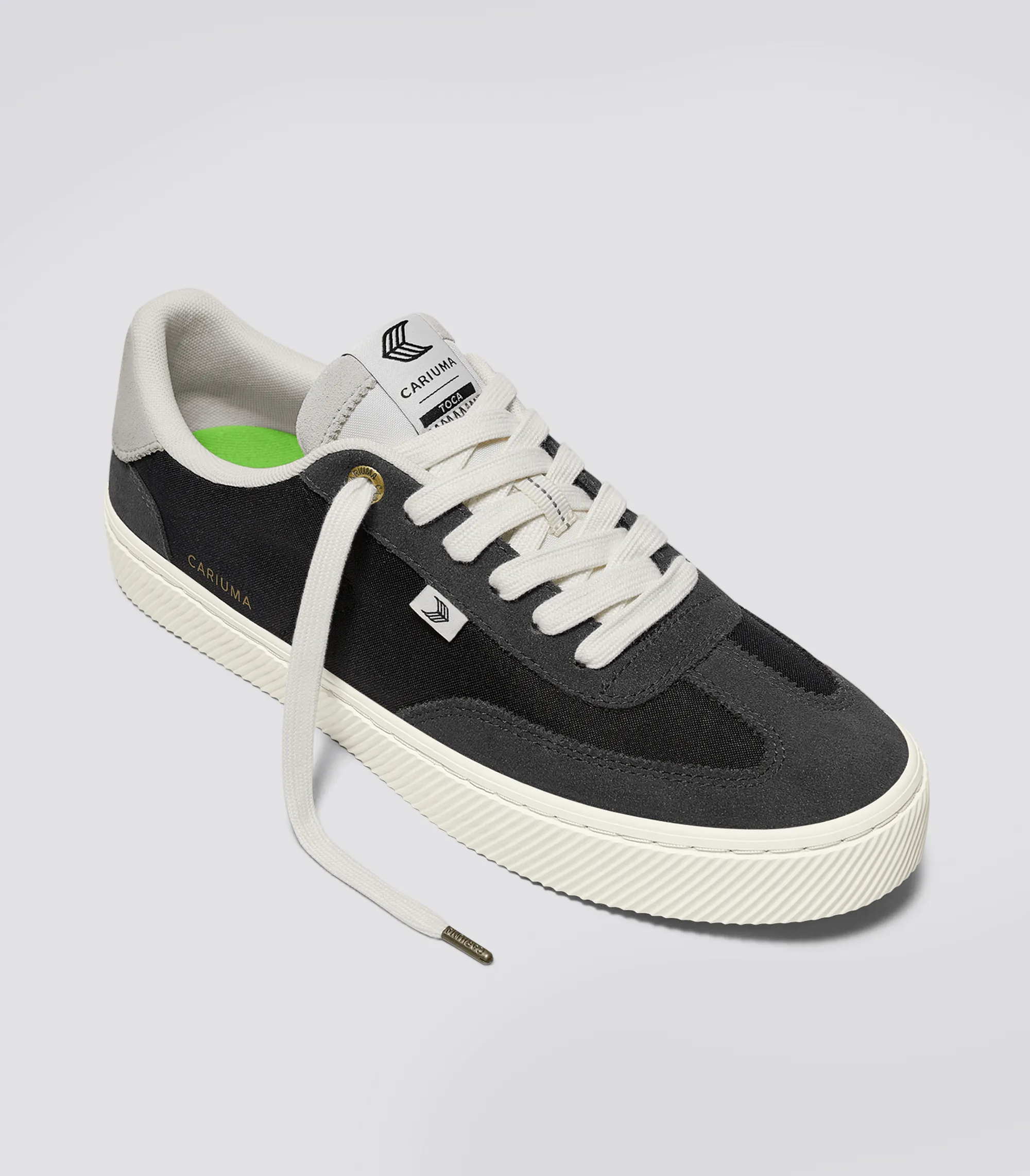 TOCA Ash Grey Suede Black Nylon Sneaker Men