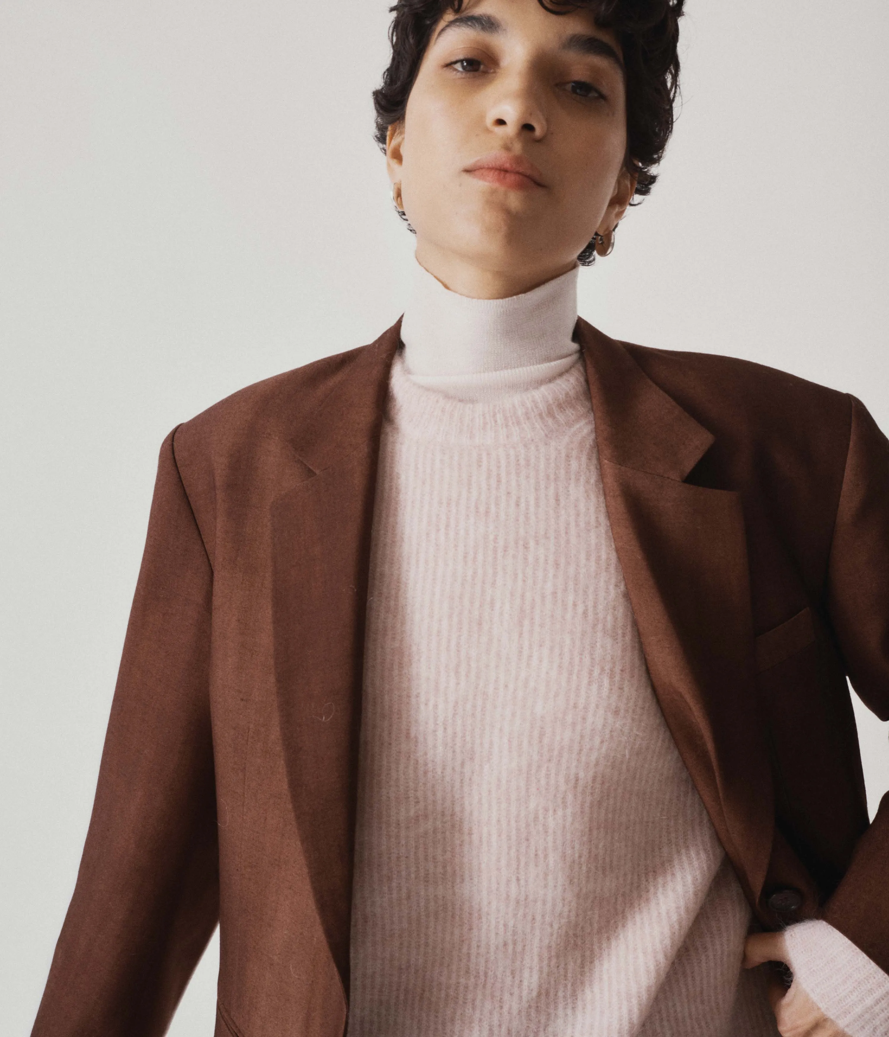 Two Button Blazer in Cinnamon