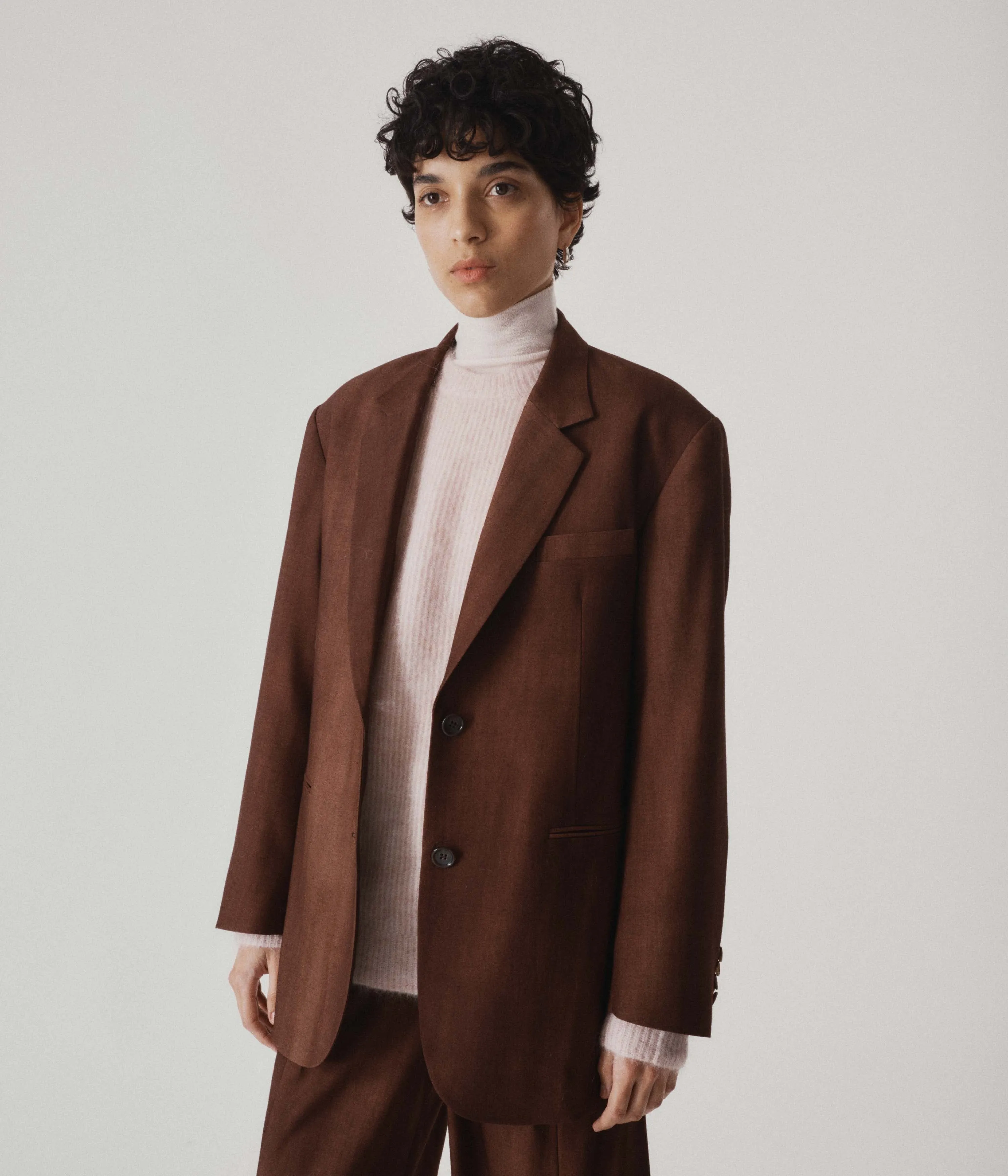 Two Button Blazer in Cinnamon