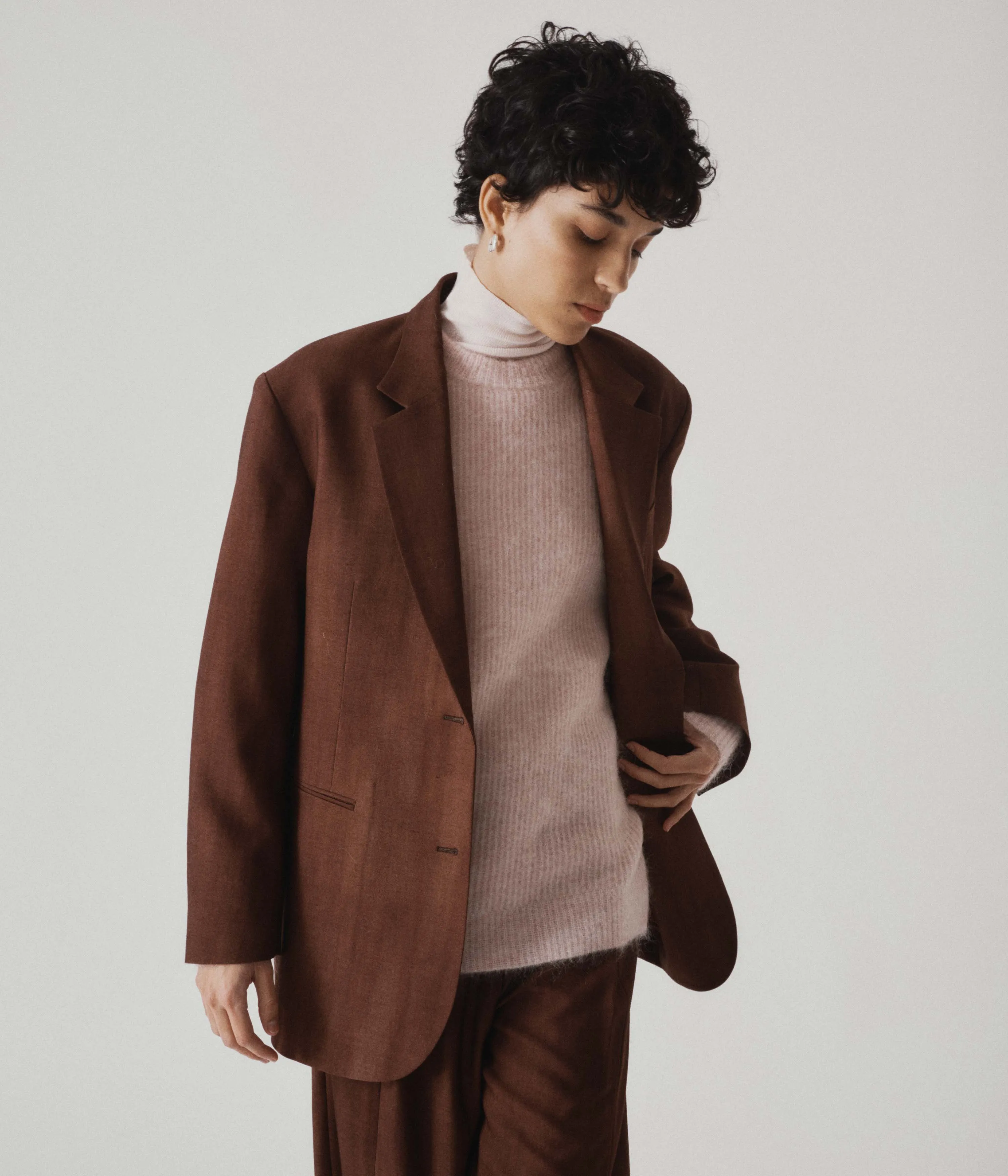 Two Button Blazer in Cinnamon