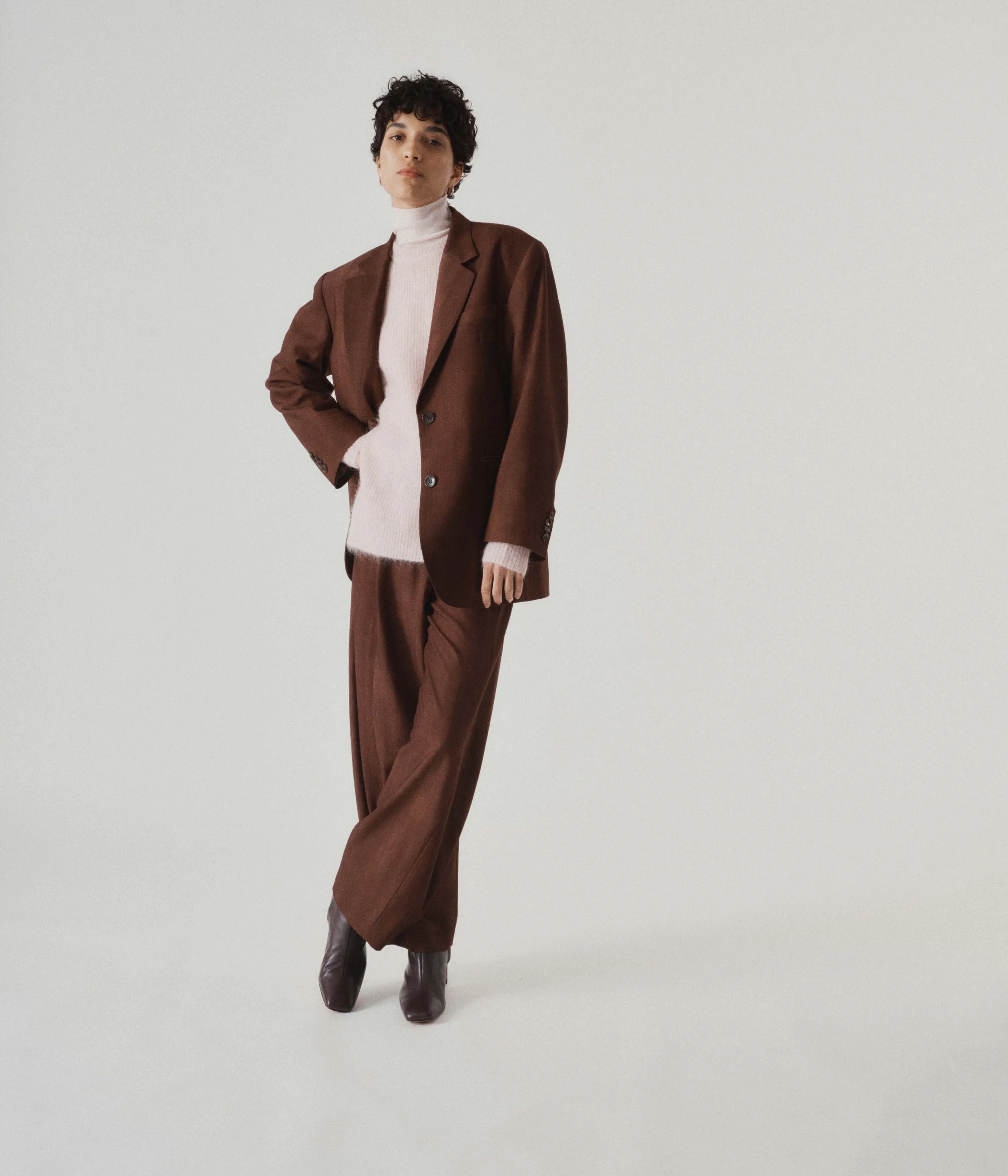 Two Button Blazer in Cinnamon