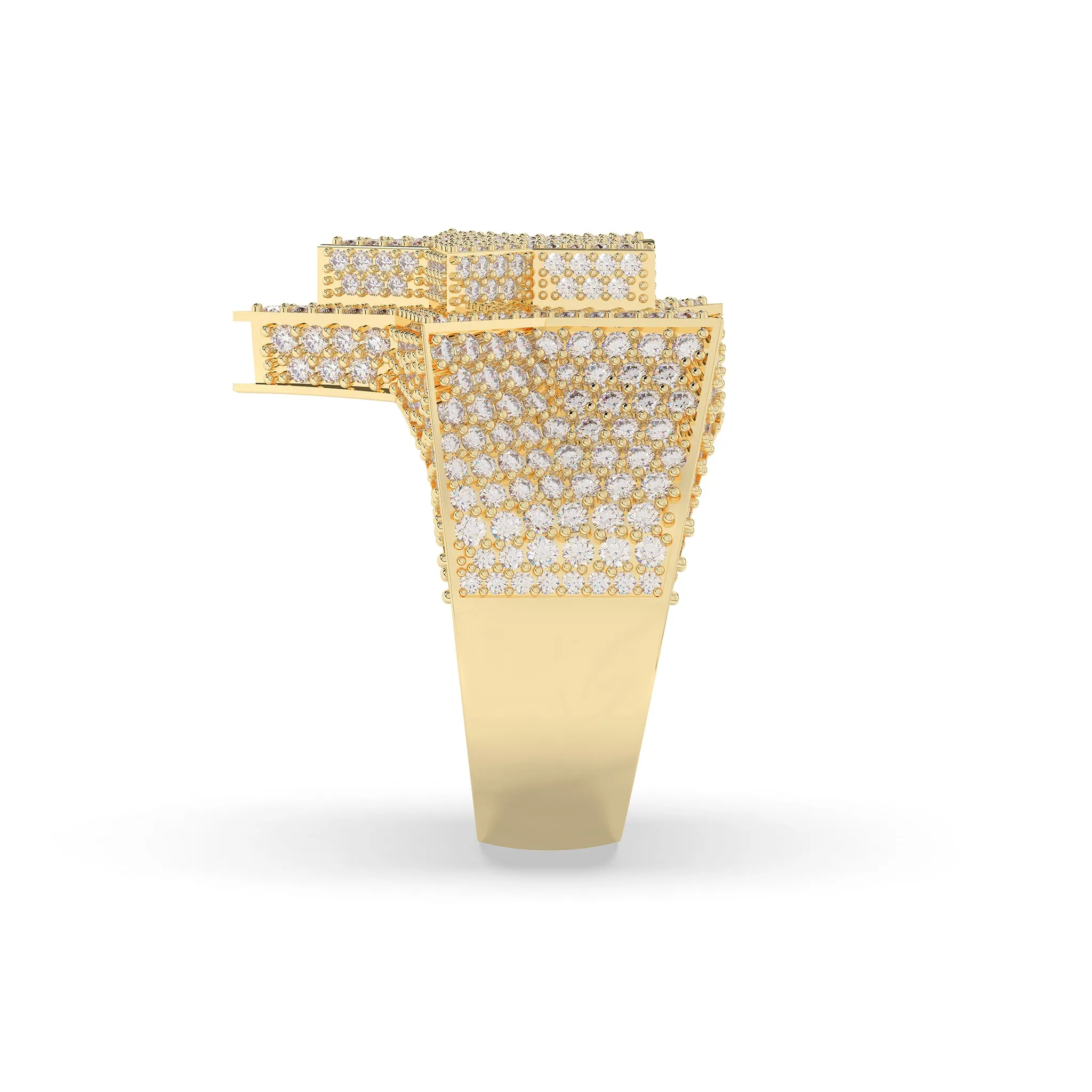 Two Layer 5 Point Star Ring