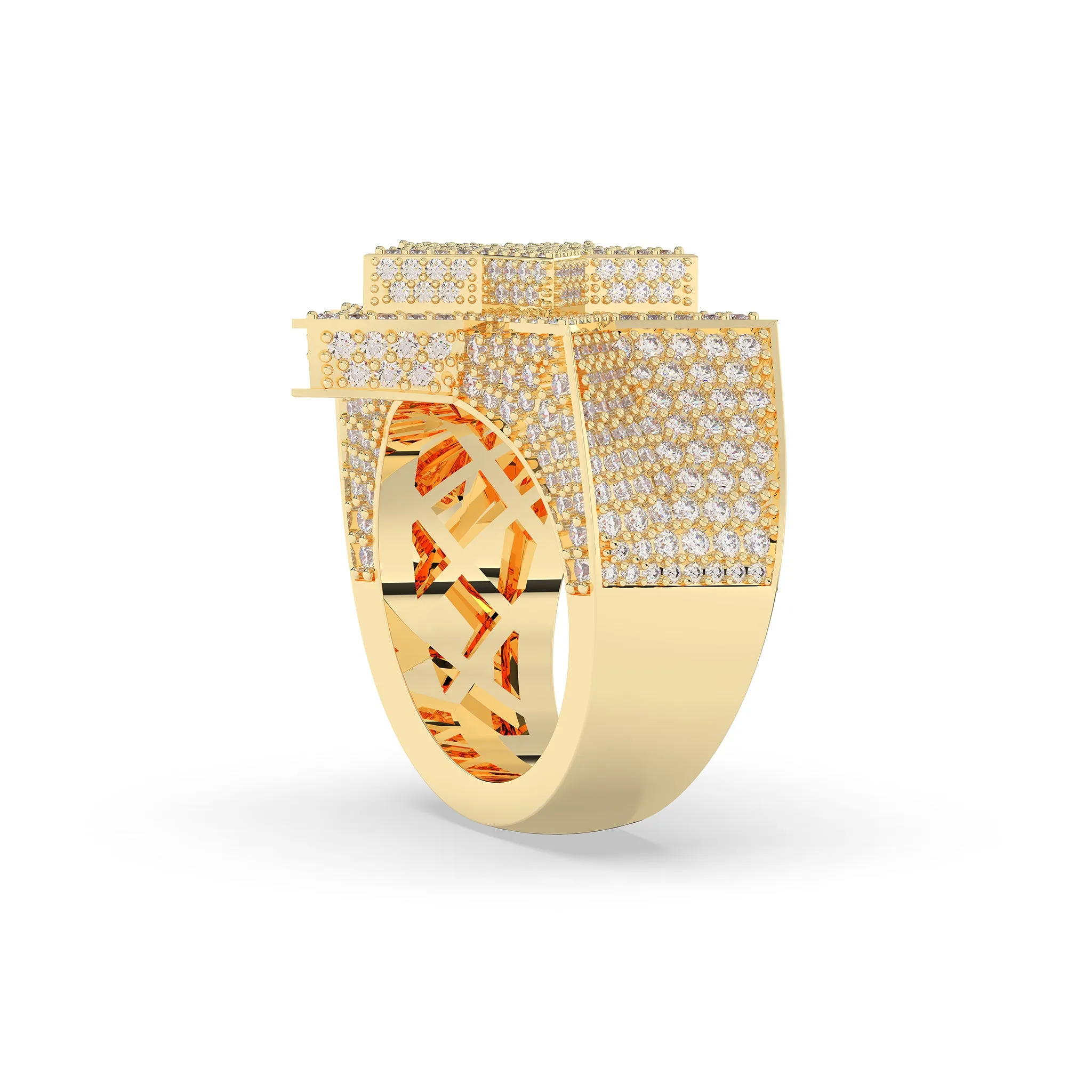 Two Layer 5 Point Star Ring