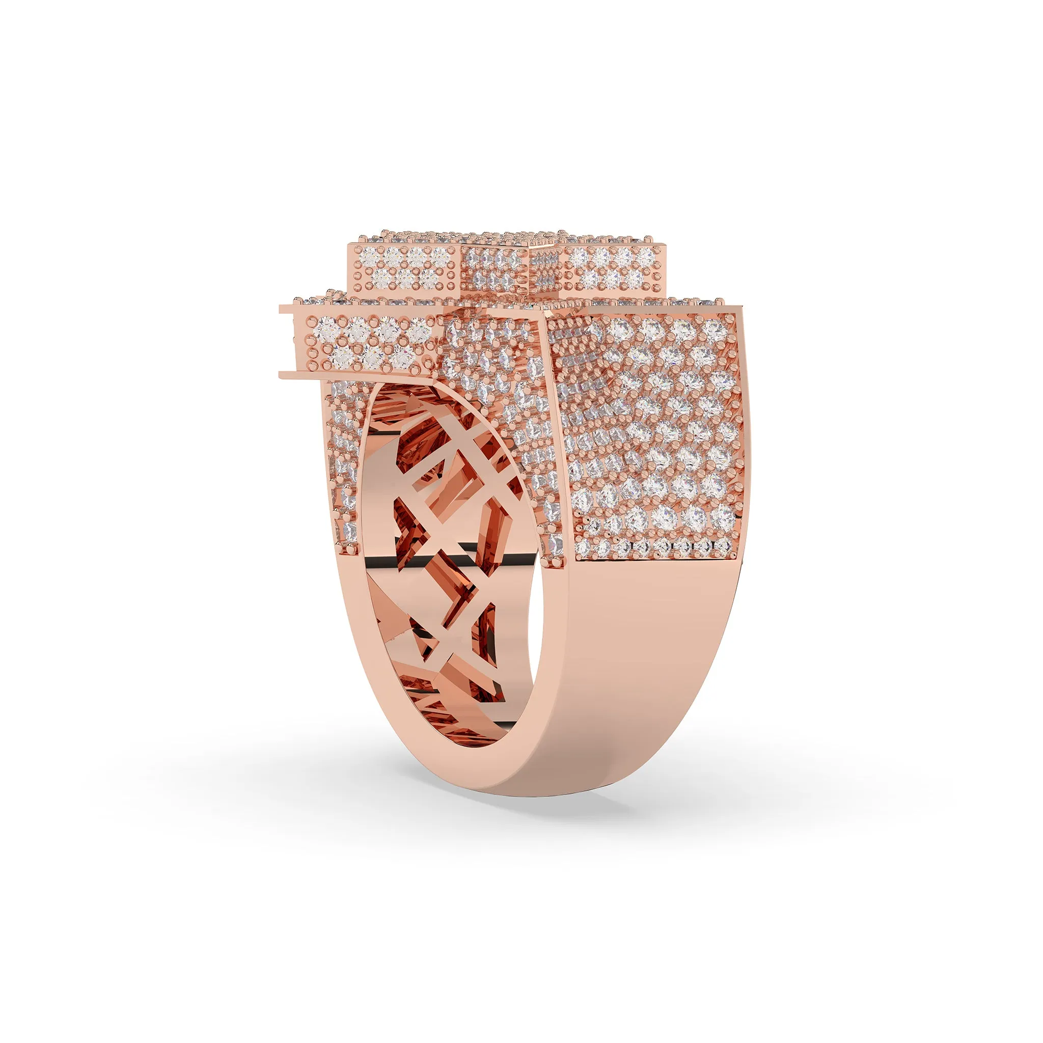 Two Layer 5 Point Star Ring