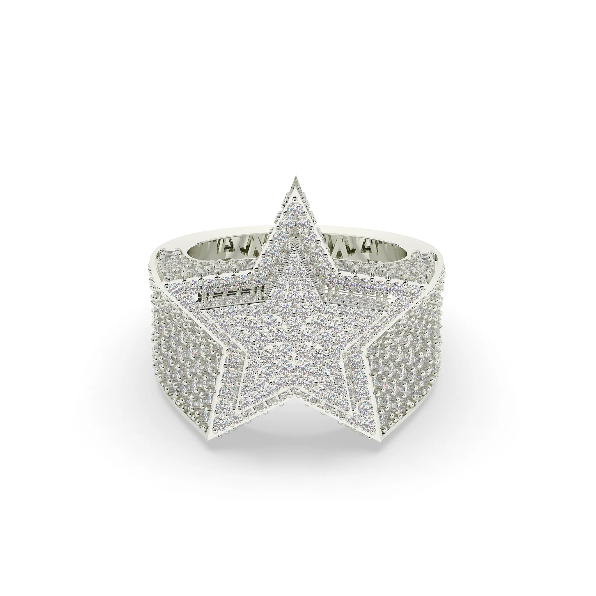 Two Layer 5 Point Star Ring