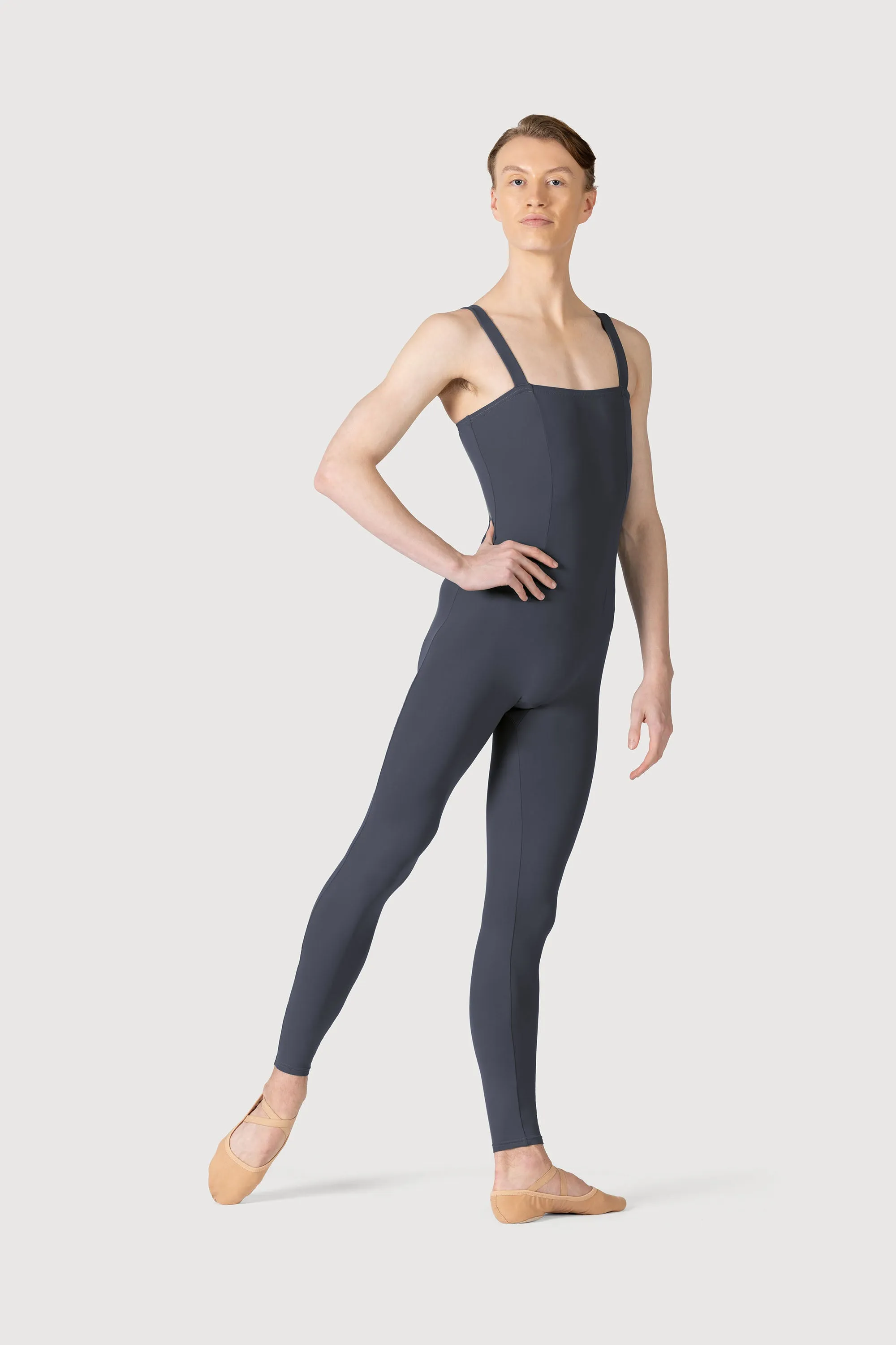 U3700M - Bloch Curtis Tank Strap Seamed Mens Unitard
