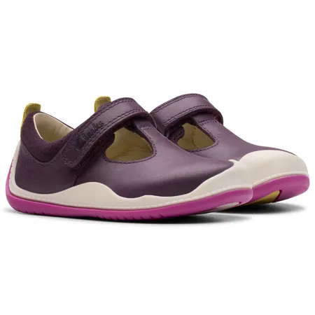 UK 2.5 Berry Roller Bright Velcro T-Bar Pre Walkers