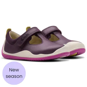 UK 2.5 Berry Roller Bright Velcro T-Bar Pre Walkers