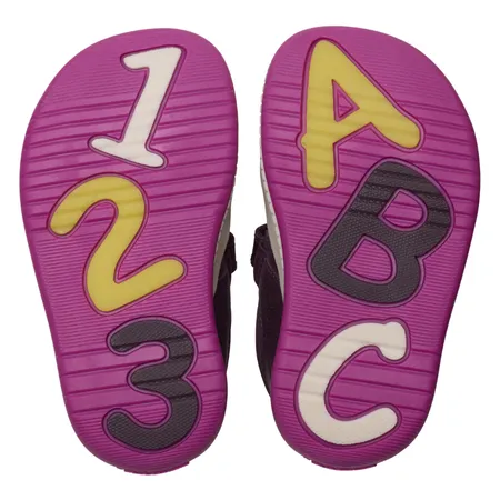UK 2.5 Berry Roller Bright Velcro T-Bar Pre Walkers