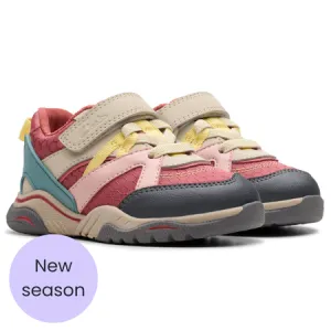 UK 4 Pink Combo Feather Pace Trainers