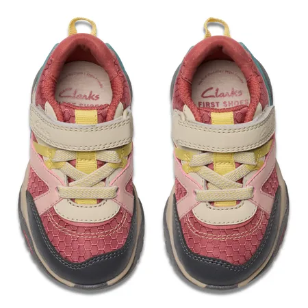 UK 4 Pink Combo Feather Pace Trainers