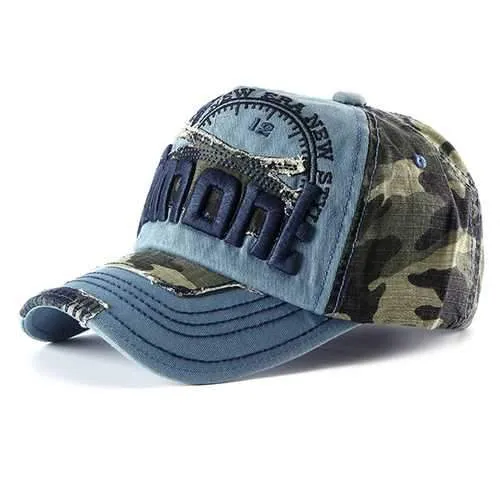 Unisex Embroidery Baseball Cap Camouflage Casual Outdoor Hip-hop Hat