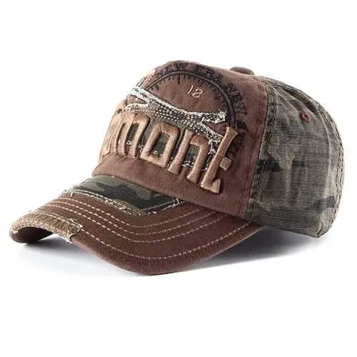 Unisex Embroidery Baseball Cap Camouflage Casual Outdoor Hip-hop Hat