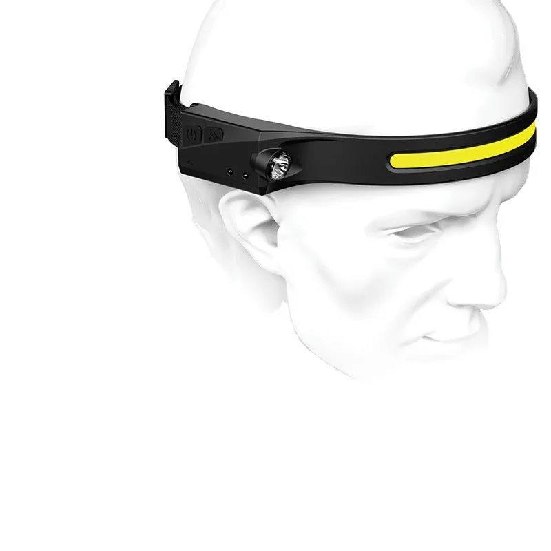 USB LED Induction Headlamp Flashlight | Rechargeable & Waterproof