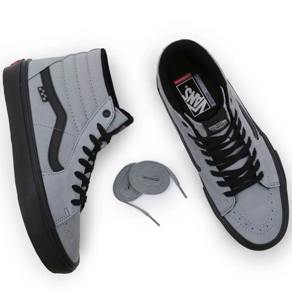 Vans Skate SK8 Hi Trainers - Nubuck Washed Blue