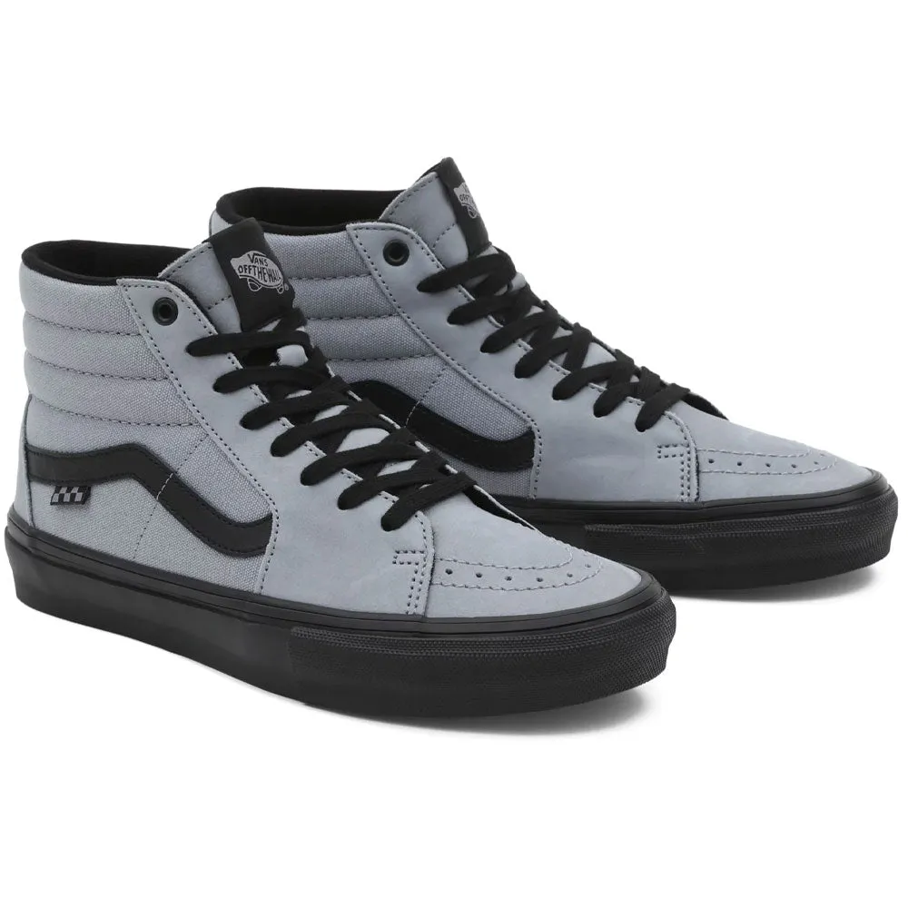 Vans Skate SK8 Hi Trainers - Nubuck Washed Blue