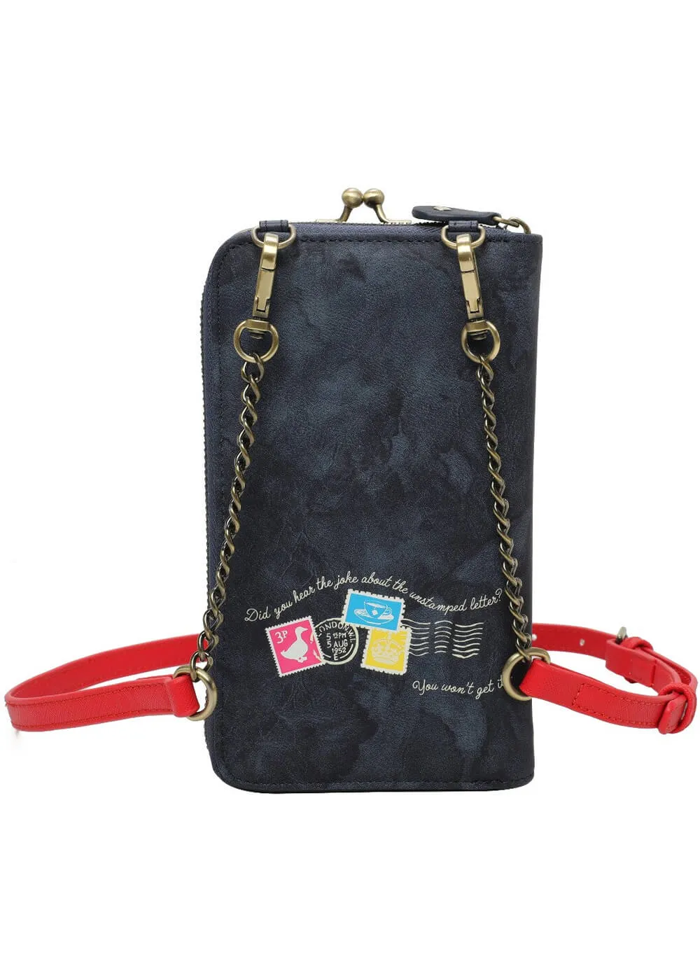 Vendula London The Old Post Office Postbox Phone Clipper Pouch Red