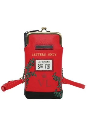 Vendula London The Old Post Office Postbox Phone Clipper Pouch Red