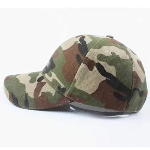 Vintage Men Military Hunting Fishing Hat Women Army Adjustable Baseball Outdoor Cap