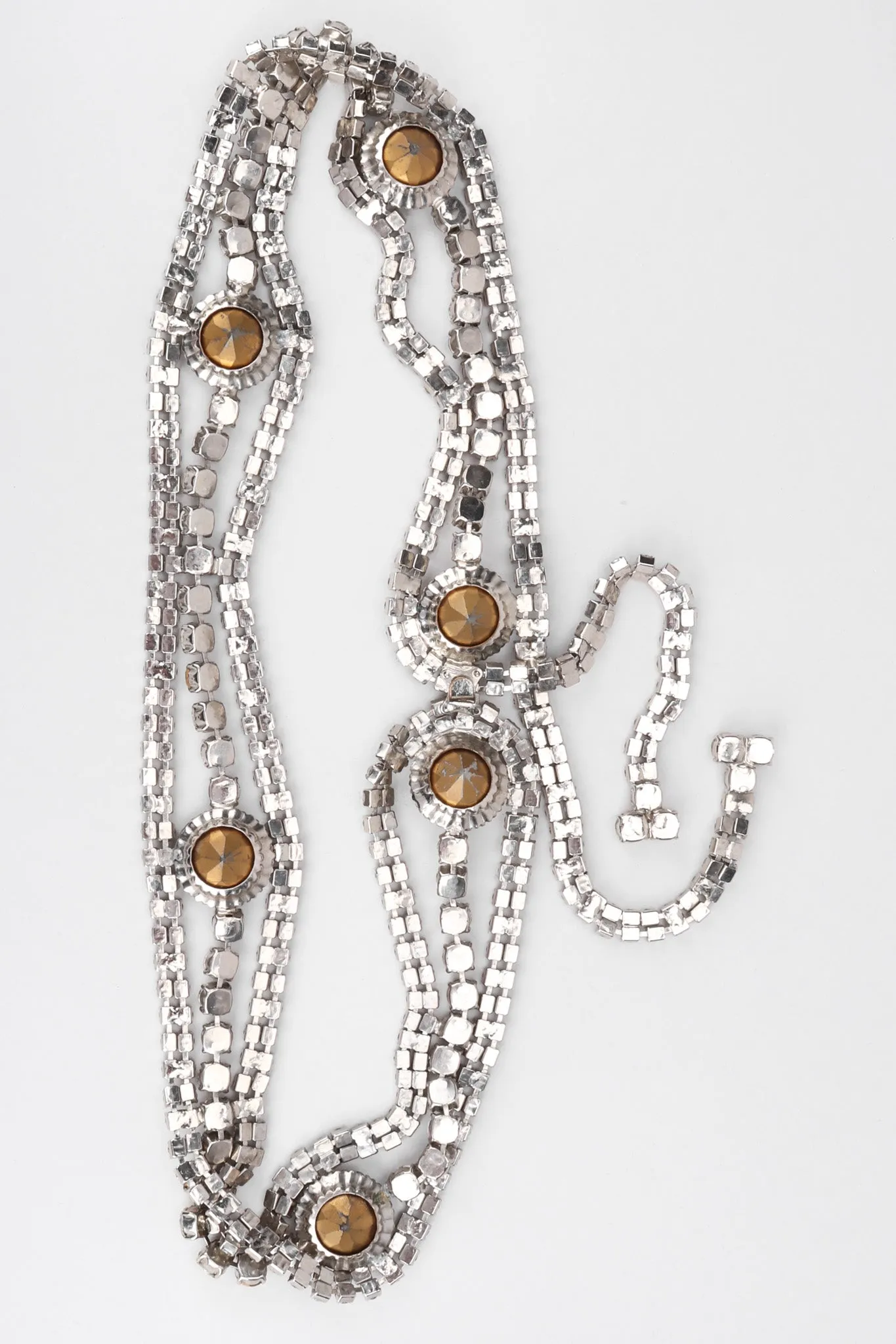 Wavy Rhinestone Belt
