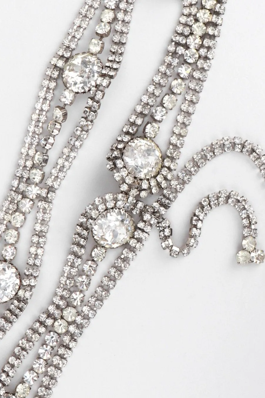 Wavy Rhinestone Belt