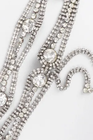 Wavy Rhinestone Belt