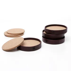 Whiskey Leather Coasters | Set of 4 - CLEARANCE