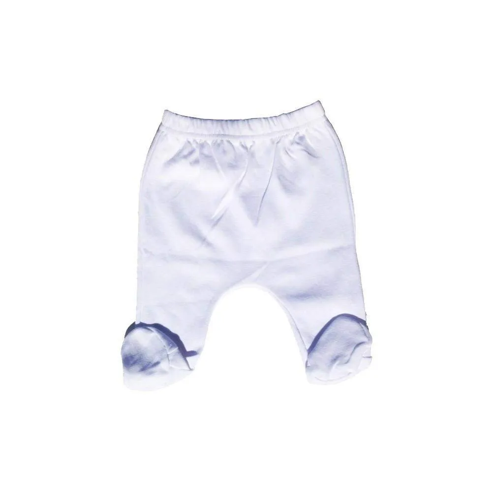 White Interlock Long Sleeve Shirt & Closed-Toe Pants Set (S,M,L)