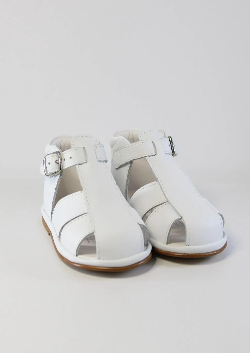 White T-Bar Sandal
