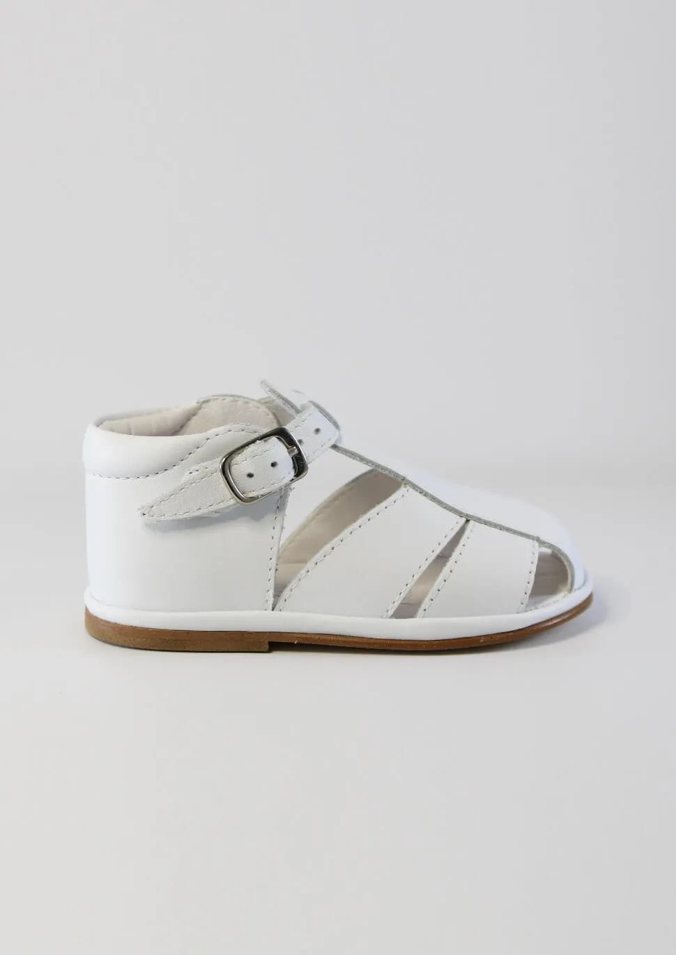 White T-Bar Sandal