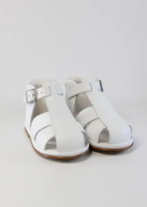 White T-Bar Sandal