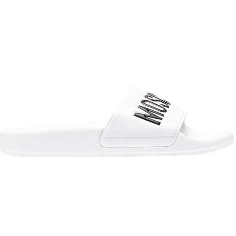 Women's Moschino Couture Pvc Sandal Slide With Logo