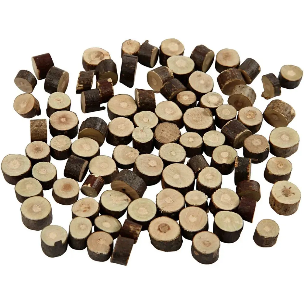 Wood Mix 7-10mm x 4-5mm 230g Christmas Crafts Holiday Decorations