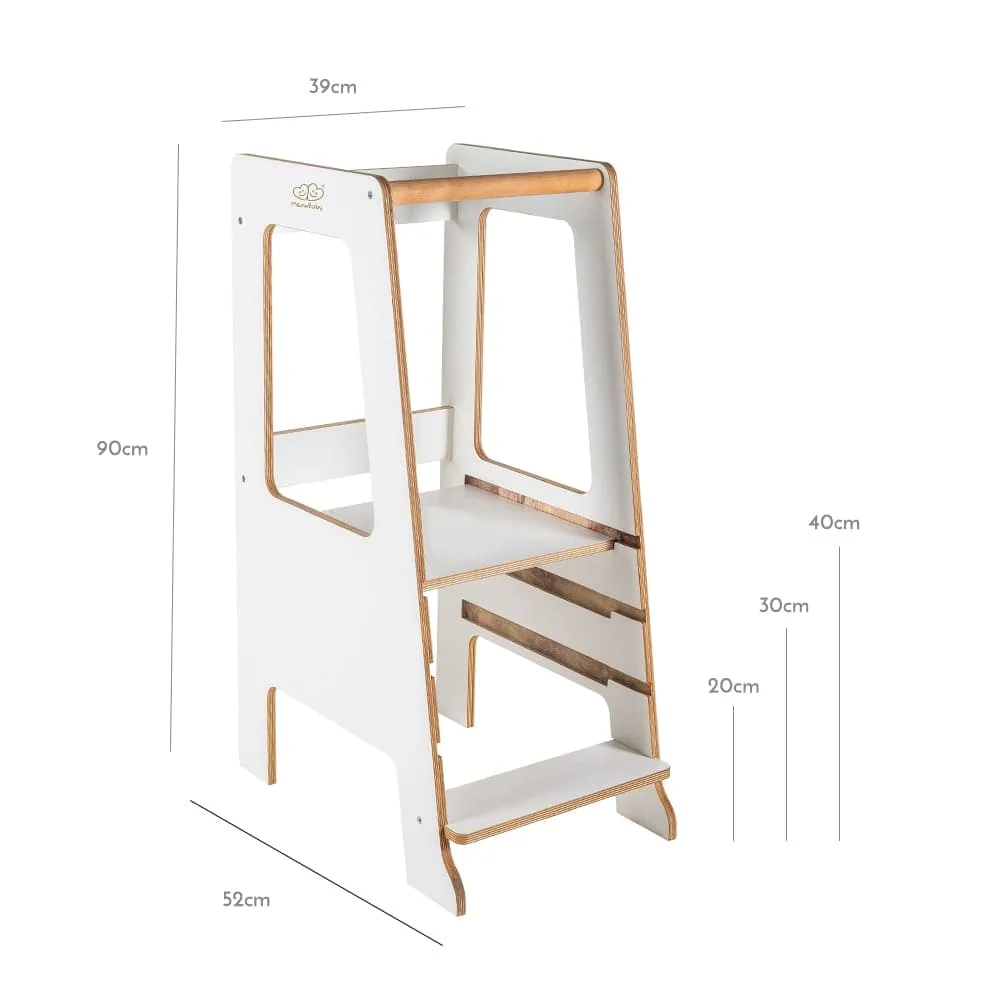 Wooden Kitchen Helper - Scandi Step Stool For Kids By MeowBaby