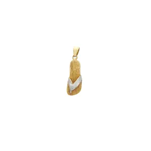 Wooden Sandal Pendant (14K)