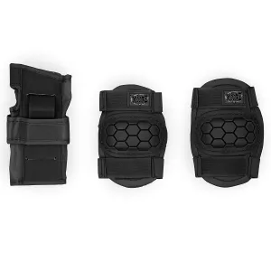 Xootz Kids' Skate 6 Piece Knee, Elbow and Wrist Protective Set - Medium - Black