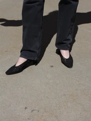 Yves Saint Laurent Black Lace Pumps (10)
